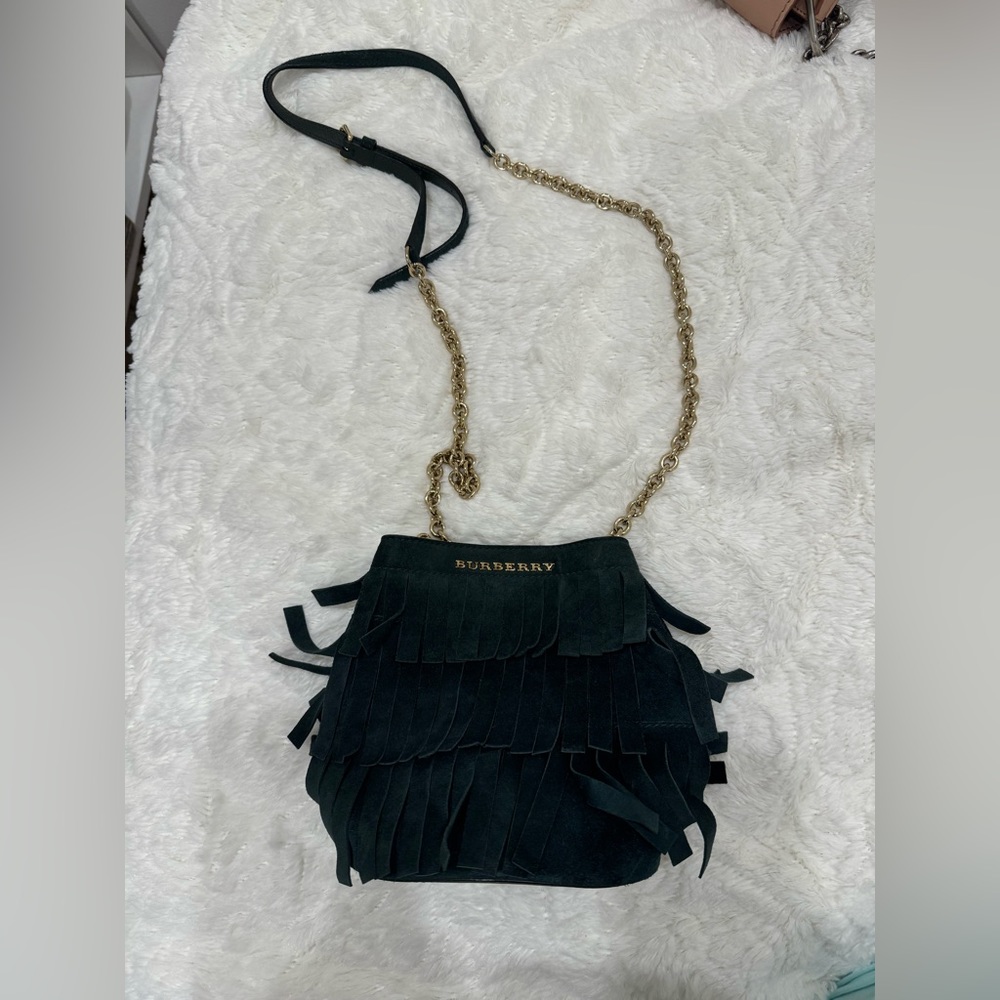 Burberry vintage fringe bucket bag